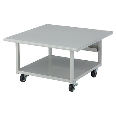 プリンタラック W700×D700×H400 ホワイトグレー