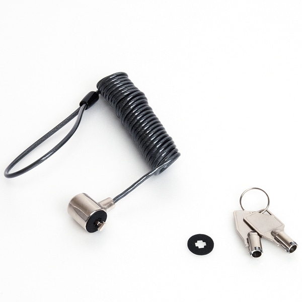 セキュリティロック シリンダー錠 カールコードタイプ 180cm