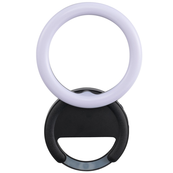 LEDリングライト USB充電式 ブラック