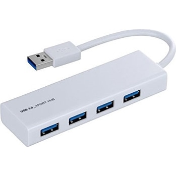 USB3.0ハブ 4ポート スリム ホワイト