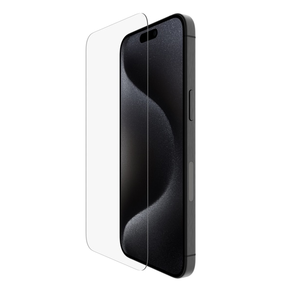 ScreenForce iPhone 15 Pro Max用 ウルトラガラス2 抗菌画面保護フィルム