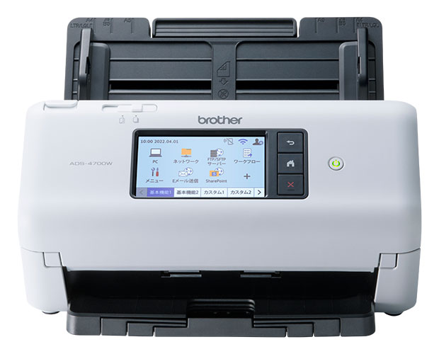 ドキュメントスキャナー (有線・無線LAN対応/40ppm/タッチパネル/ADF80枚)