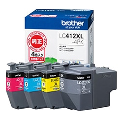 【ブラザー純正】インクカートリッジ 4色パック（大容量） 対応型番：MFC-J7300CDW、MFC-J7100CDW他