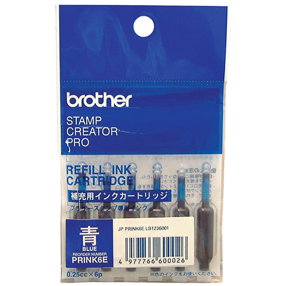 スタンプクリエータープロ用 使いきりタイプ補充インク（6本1パック×48セット）青