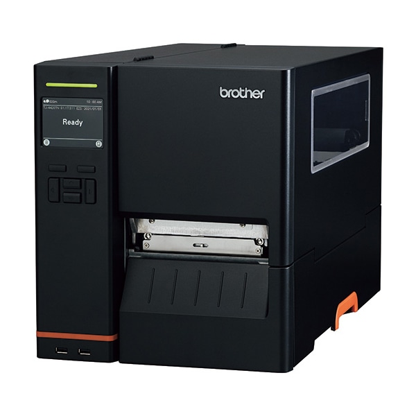4インチインダストリアル感熱・熱転写ラベルプリンター(カッターユニット装着モデル)/300dpi/USB/有線LAN/RS-232C/USBホスト×2