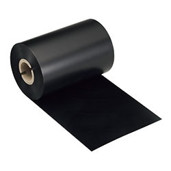 熱転写用インクリボン・レジンタイプ/幅110mm×長さ450m/10巻入り/外径8インチ/紙管サイズ25.4mm(1インチ)