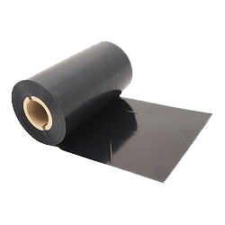 熱転写用インクリボン・レジンタイプ(ビニル用)/幅110mm×長さ300m/5巻入り/外径67mm/紙管サイズ25.4mm(1インチ)