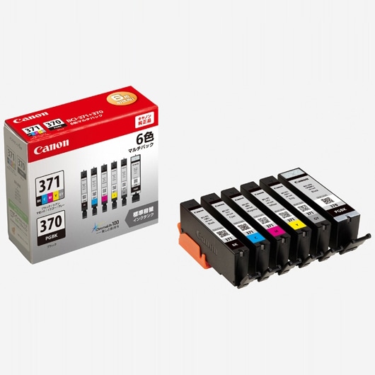 インクタンク BCI-371(BK/C/M/Y/GY)+BCI-370 マルチパック