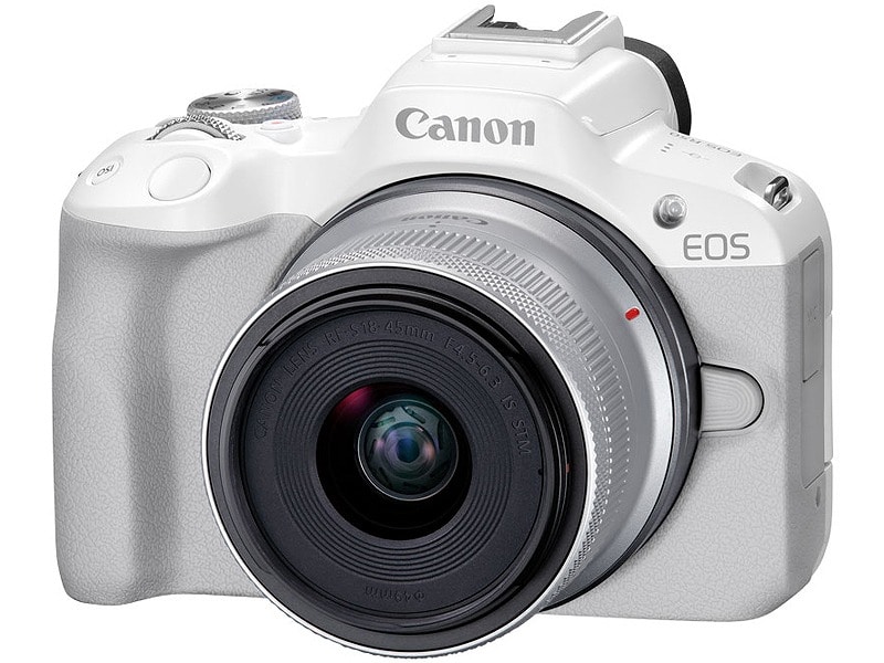 ミラーレスカメラ EOS R50・RF-S18-45 IS STMレンズキット （ホワイト）