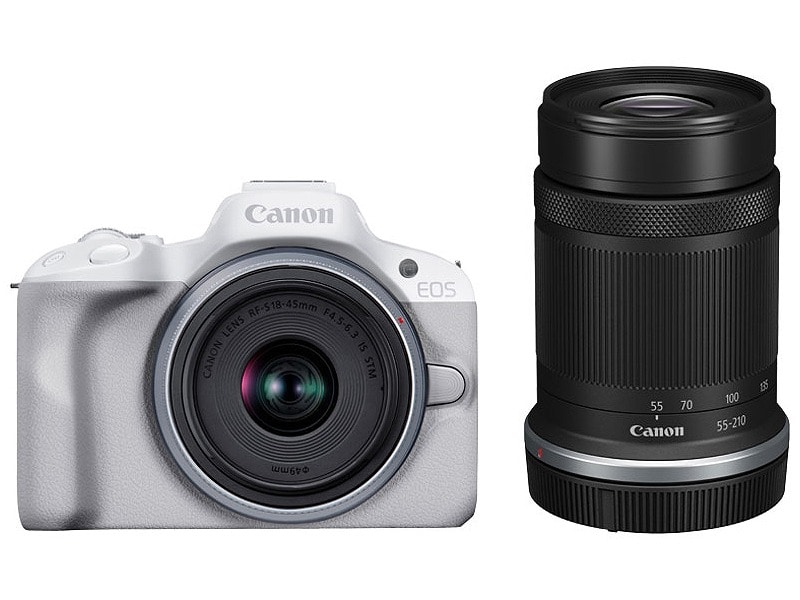 ミラーレスカメラ EOS R50・ダブルズームキット （ホワイト）