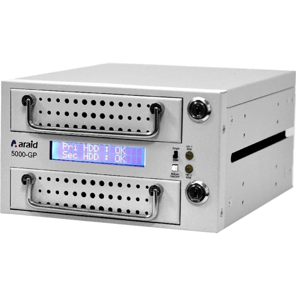 2.5/3.5インチ 6Gbps SSD/HDD 対応ハードウェアRAIDユニット 白