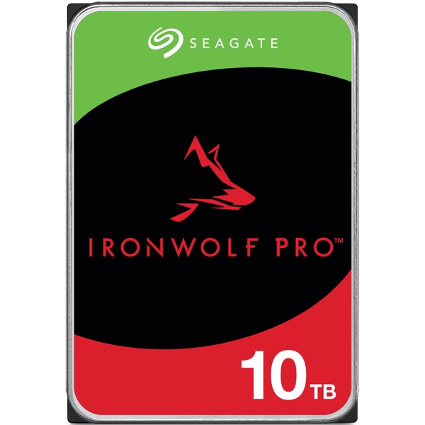 Seagate IronWolf Pro 3.5【データ復旧3年付】10TB HDD（CMR）メーカー5年保証 24時間稼働 PC、NAS用 RVセンサー付 ST10000NT001