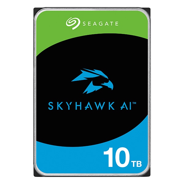 Seagate SkyHawk AI 3.5【データ復旧3年付】 10TB 内蔵HDD (CMR) メーカー5年保証 256MB 7200rpm ネットワーク ビデオ レコーダー AI対応NVRシステム用ST10000VE001