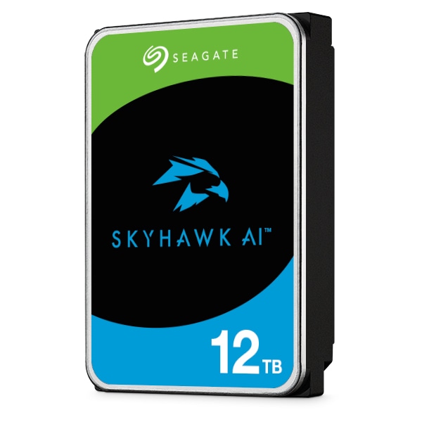 Seagate SkyHawk AI 3.5【データ復旧3年付】 12TB 内蔵HDD (CMR) メーカー5年保証 512MB 7200rpm ネットワーク ビデオ レコーダー AI対応NVRシステム用ST12000VE003