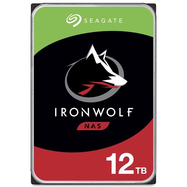 IronWolf 3.5【データ復旧3年付】 12TB HDD（CMR）メーカー3年保証 256MB 7200rpm 24時間稼働 PC、NAS用 RVセンサー付