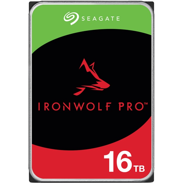 Seagate IronWolf Pro 3.5【データ復旧3年付】16TB HDD（CMR）メーカー5年保証 24時間稼働 PC、NAS用 RVセンサー付 ST16000NT001