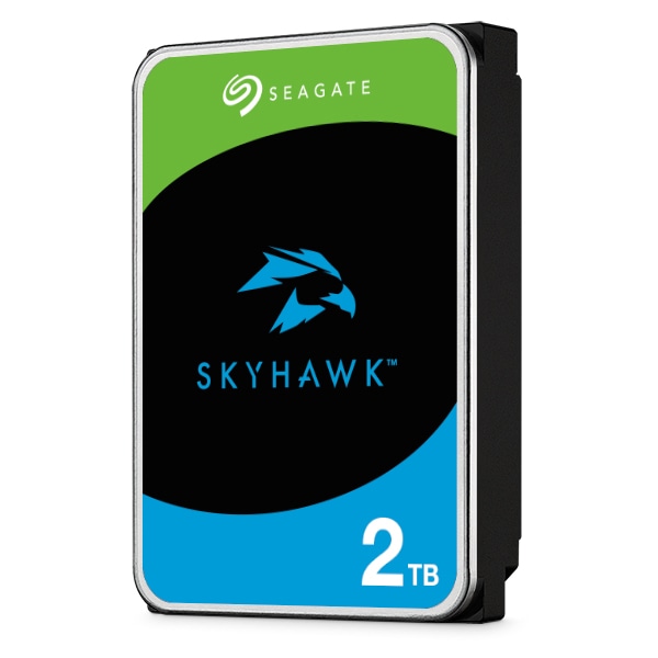Seagate SkyHawk 3.5 2TB 内蔵HDD (CMR) メーカー3年保証 256MB ネットワーク監視カメラ ビデオレコーダー用ST2000VX017