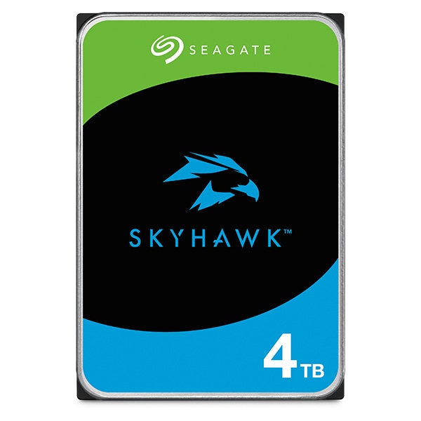Seagate SkyHawk 3.5 4TB 内蔵HDD (CMR) メーカー3年保証 256MB ネットワーク監視カメラ ビデオレコーダー用ST4000VX016