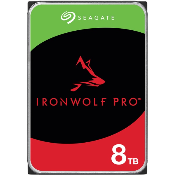 Seagate IronWolf Pro 3.5【データ復旧3年付】8TB HDD（CMR）メーカー5年保証 24時間稼働 PC、NAS用 RVセンサー付 ST8000NT001