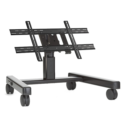 低床用キャスタースタンド 中型用 ブラック (Qラッチ仕様)