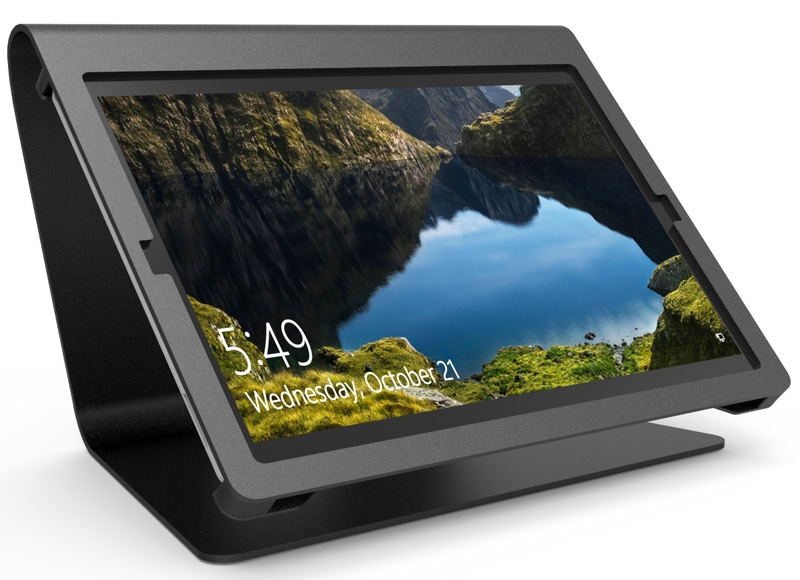 Surface Pro用ノーリ・キオスク黒 セキュリティスタンド POSレジ 受付