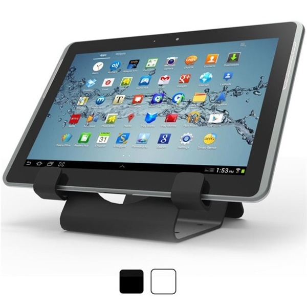 iPad 各種タブレットに対応 汎用ベーシックホルダー黒 セキュリティスタンド 盗難防止