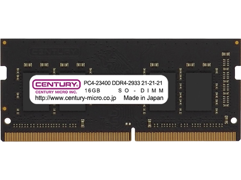 ノート用 PC4-23400/DDR4-2933 32GB kit(16GBx2) 260pin SODIMM 1Rank 1.2v 日本製