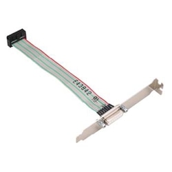 16ピンポストヘッド→15ピンD-SUBブラケット付フラットケーブル(15cm)