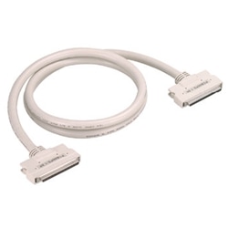 両端96ピンハーフピッチコネクタ付シールドケーブル(モールドタイプ、0.5m)