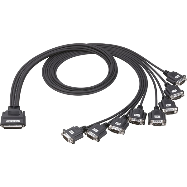 RS-232C 8ch 分配ケーブル(68P→9P×8)