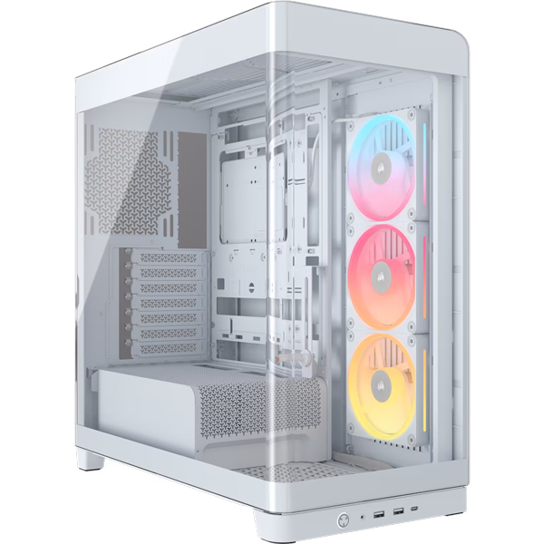 ミドルタワー型PCケース FRAME 4500X LX-R RGB iCUE LINK Panoramic Glass Mid-Tower White