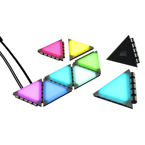 ライティングスターターキット iCUE LC100 Smart Case Lighting Triangles Starter Kit