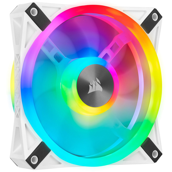 PCケースファン iCUE QL120 RGB White 120mm PWM Single Fan