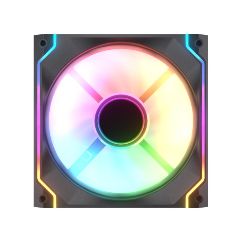 SC140 ARGB Reverse Blade/140mm ARGBケースファン/ブラック/リバースブレードモデル/シームレスなデイジーチェーン接続/高耐久HDB/インフィニティミラーデザイン