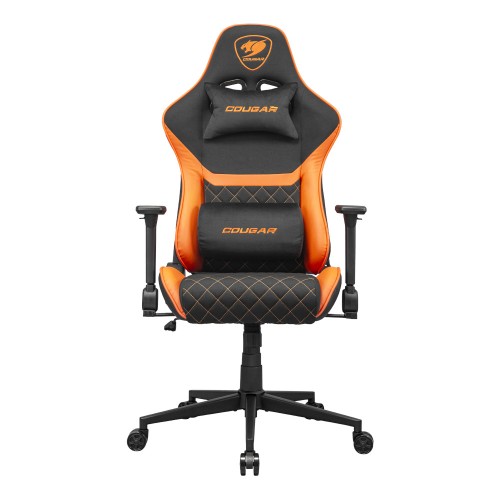 ARMOR ONE V2 F/ゲーミングチェア/ブラックオレンジ/座面素材にファブリック採用/155度リクライニング/4Dアームレスト/ハイバックデザイン/背面ポケット付き