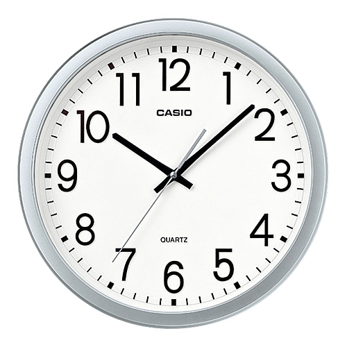 壁掛け時計 スムーズ秒針 シルバー