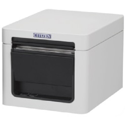 コンパクトラインサーマルプリンター（印刷速度300mm/秒、用紙幅58/80mm、オートカッター付、Bluetooth+USB I/F、ホワイト、用紙セーブ機能、多階調印刷）