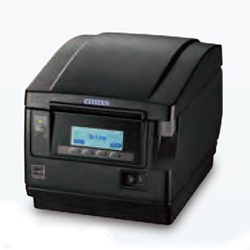 コンパクトラインサーマルプリンター（最大印刷速度500mm/秒、用紙幅58/80mm、USB＋有線LAN I/F、ブラック、用紙セーブ機能、多階調印刷）