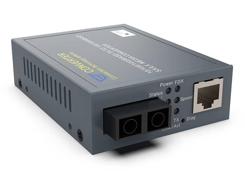 1Gbps メディアコンバータ (マルチモード SC 550m 220m)