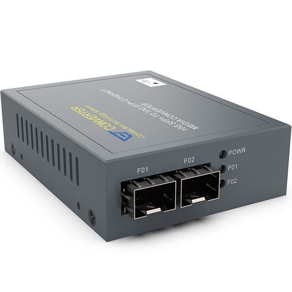 10Gイーサネットメディアコンバータ本体 SFP+ to SFP+ 別途SFP-51シリーズが必要