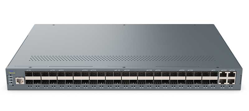48ポート高密度SFPスロット搭載ギガビットスイッチ