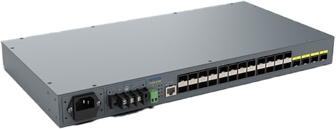 10ギガ対応28ポート高密度SFPスロット搭載スイッチ