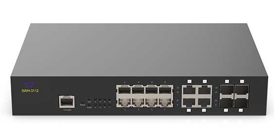 12ポート10/100/1000BASE-T対応ギガビットイーサネットスイッチ