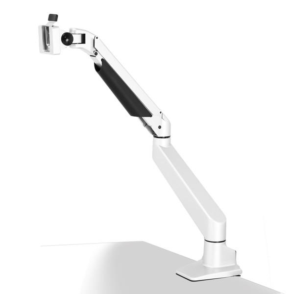 ガス圧式4軸シングルモニターアーム ホワイト