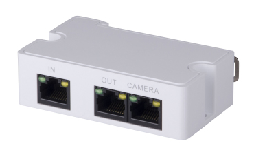 3ポートPoEエクステンダー、2ポートPoE出力および1ポートPoE入力付き、最長300m給電