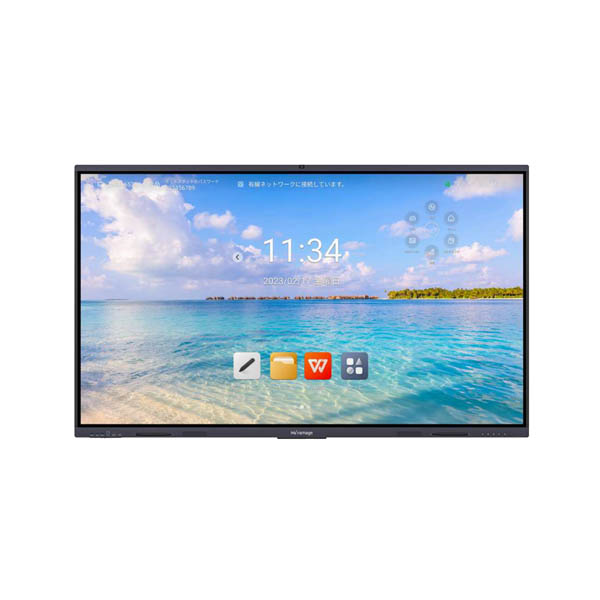 インタラクティブスマートボード 65インチ/3840×2160/HDMI、DP、RJ45、USB2.0、USB3.0、type-c、mic、Touch、RS232C/ブラック/スピーカー：あり