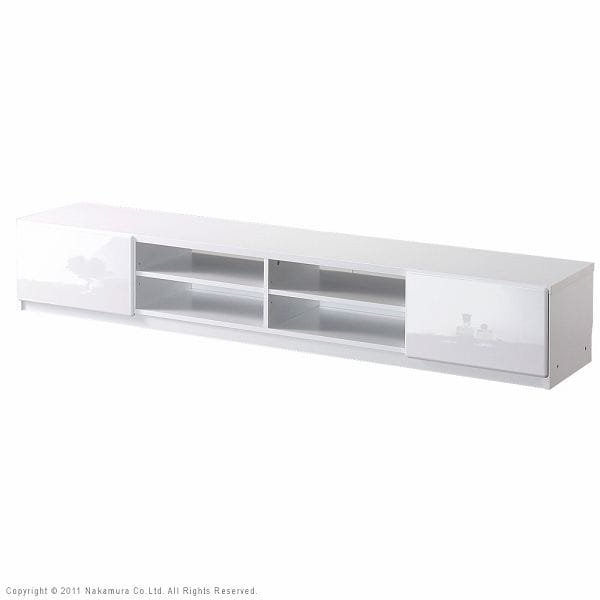 背面収納TVボード-ロビン 幅180cm ホワイト