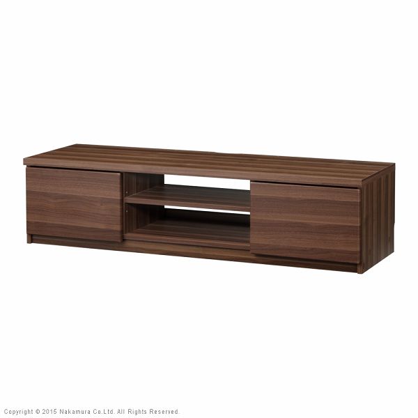 背面収納テレビ台 〔ステラ〕 幅120cm ウォールナット