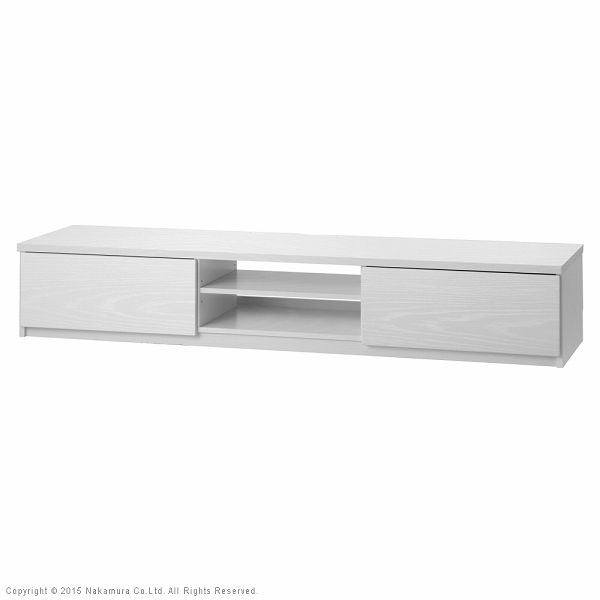 背面収納テレビ台 〔ステラ〕 幅180cm ホワイト