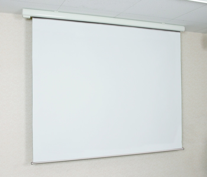 電動巻上スクリーン 80インチ（壁面埋込スイッチ付）